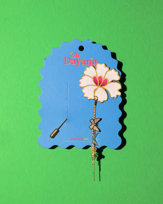 Kemuning Dangle Batik Lapel Pin