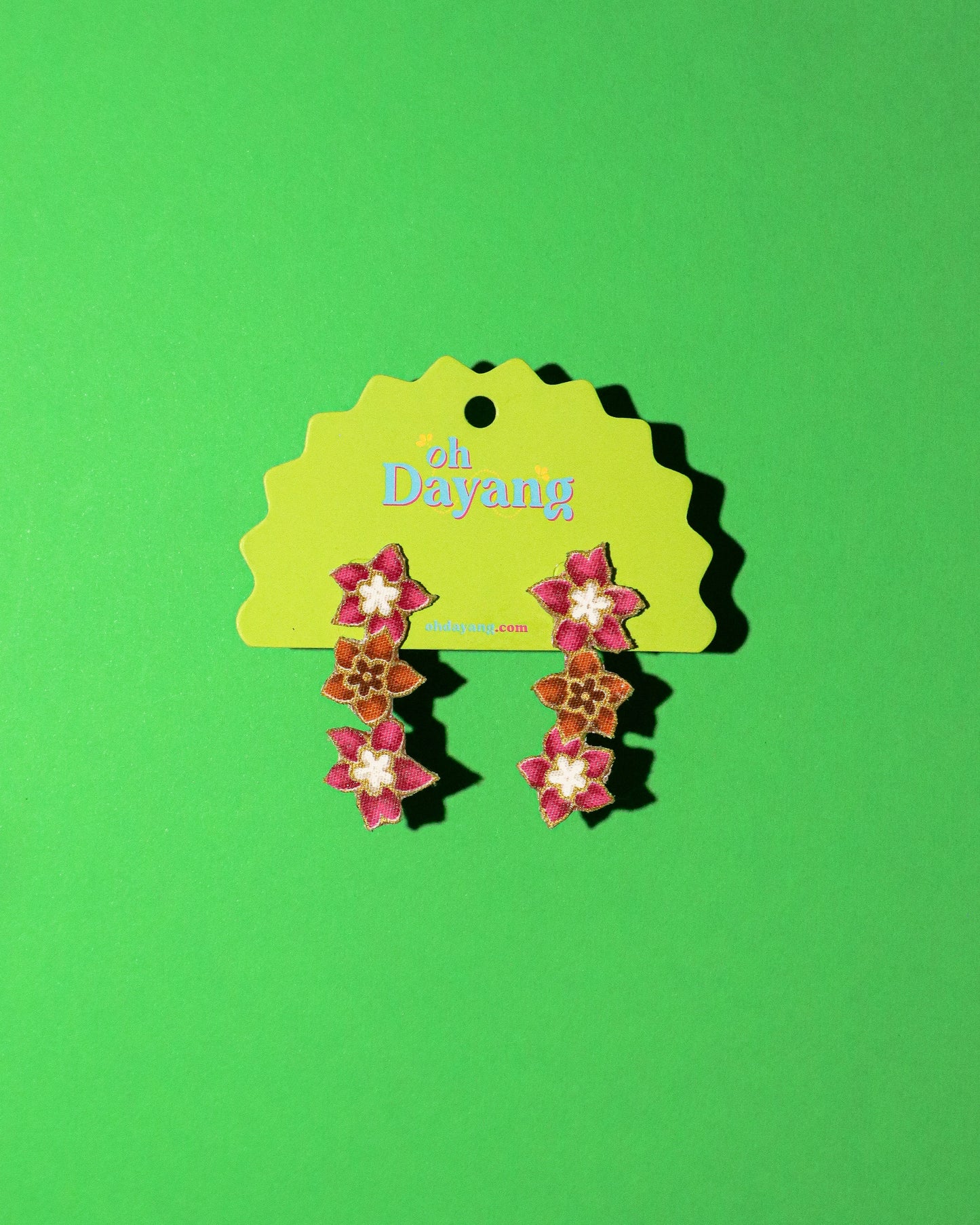 Bloom Drops Batik Stud Earrings