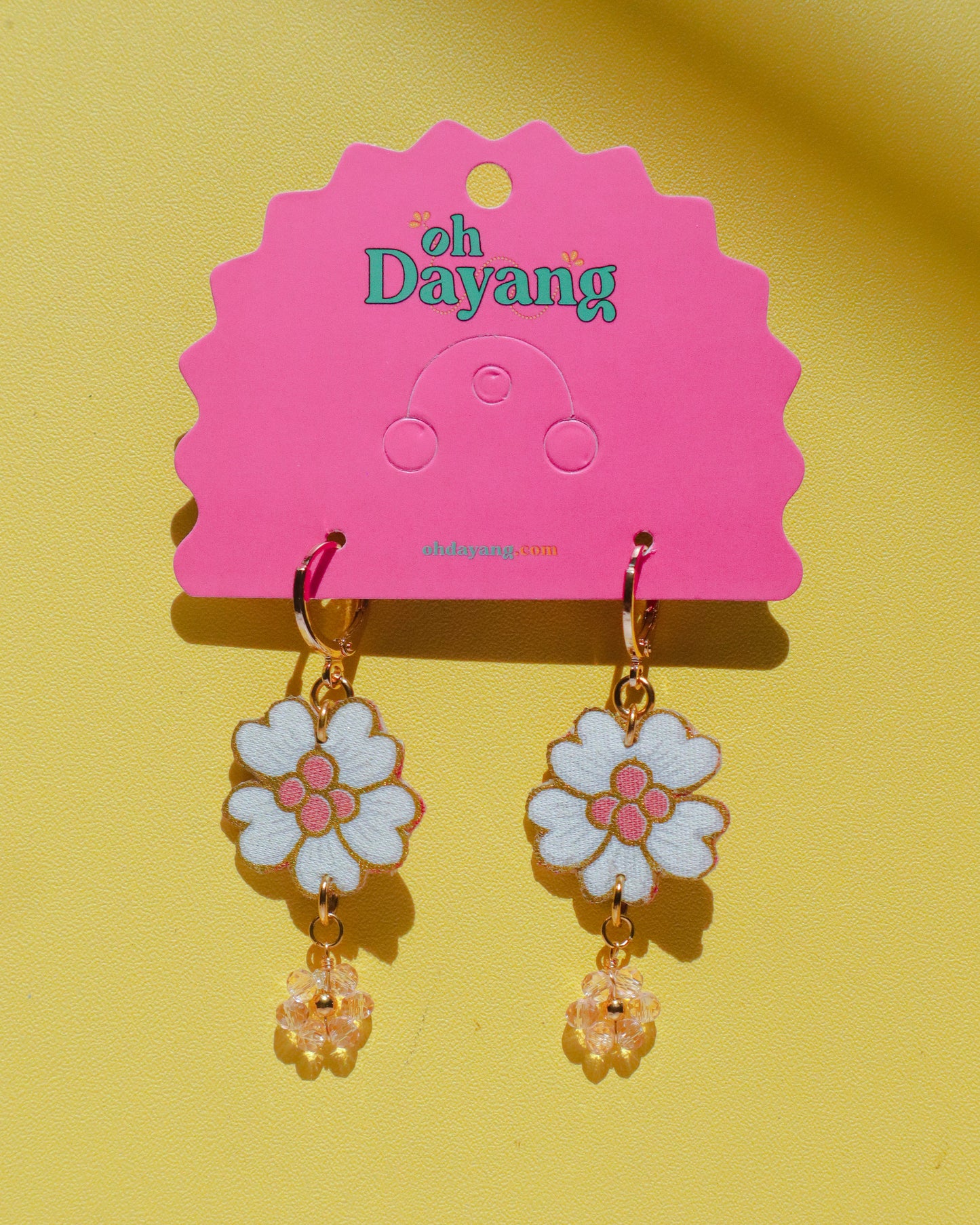 Baby Blooms - Batik Huggies Earring