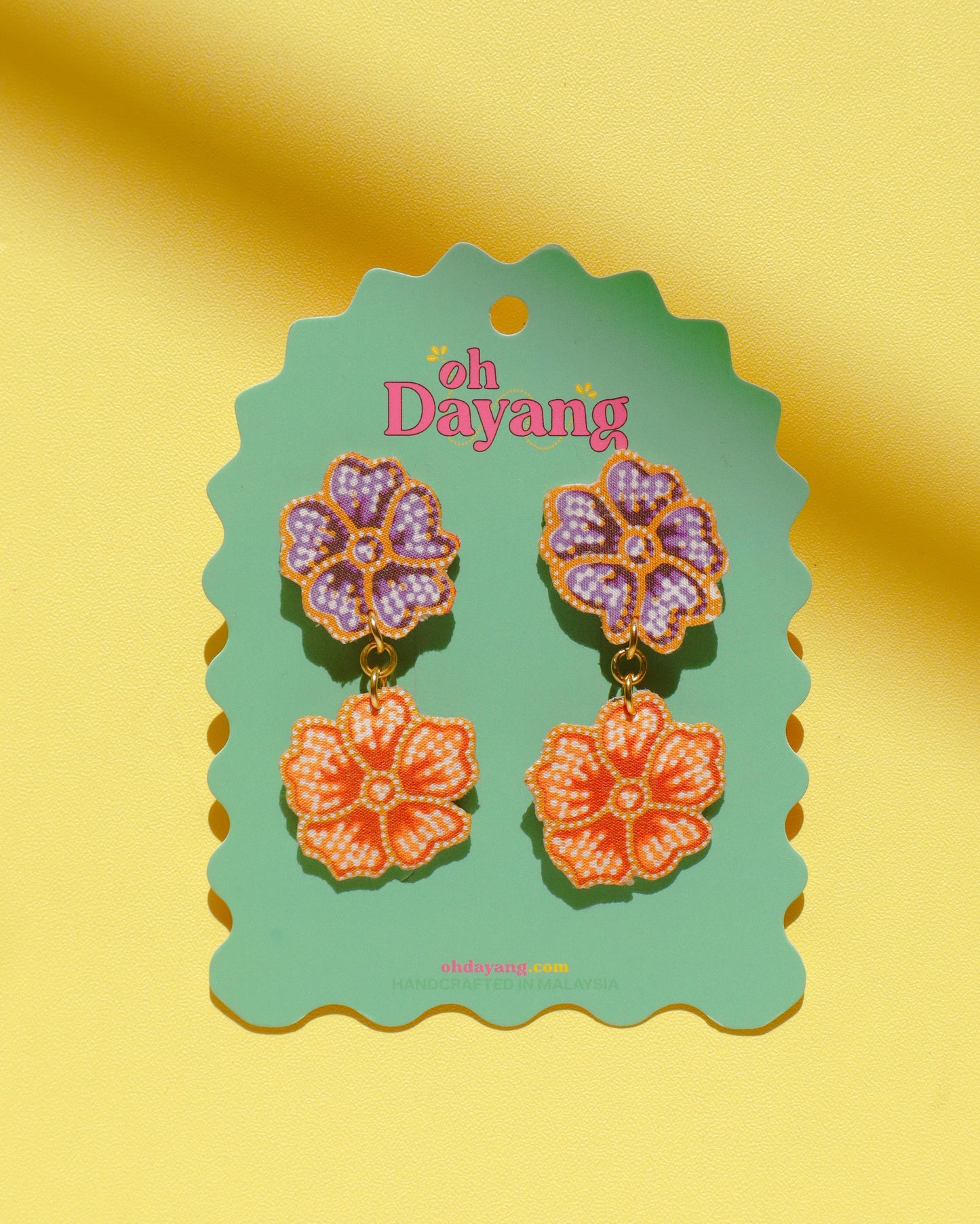 Garland Blooms Dangle Stud Earrings