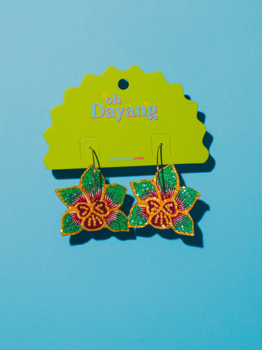 Celeste Batik Hoop Earrings