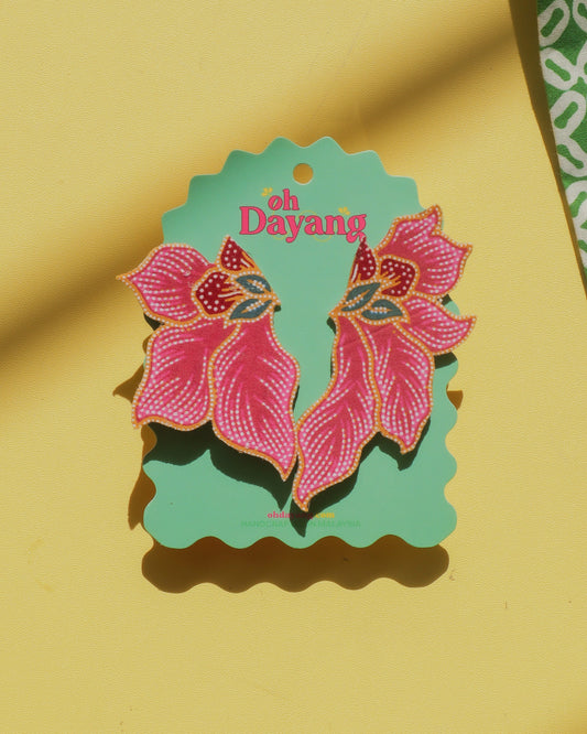 Elora Batik Stud Earrings