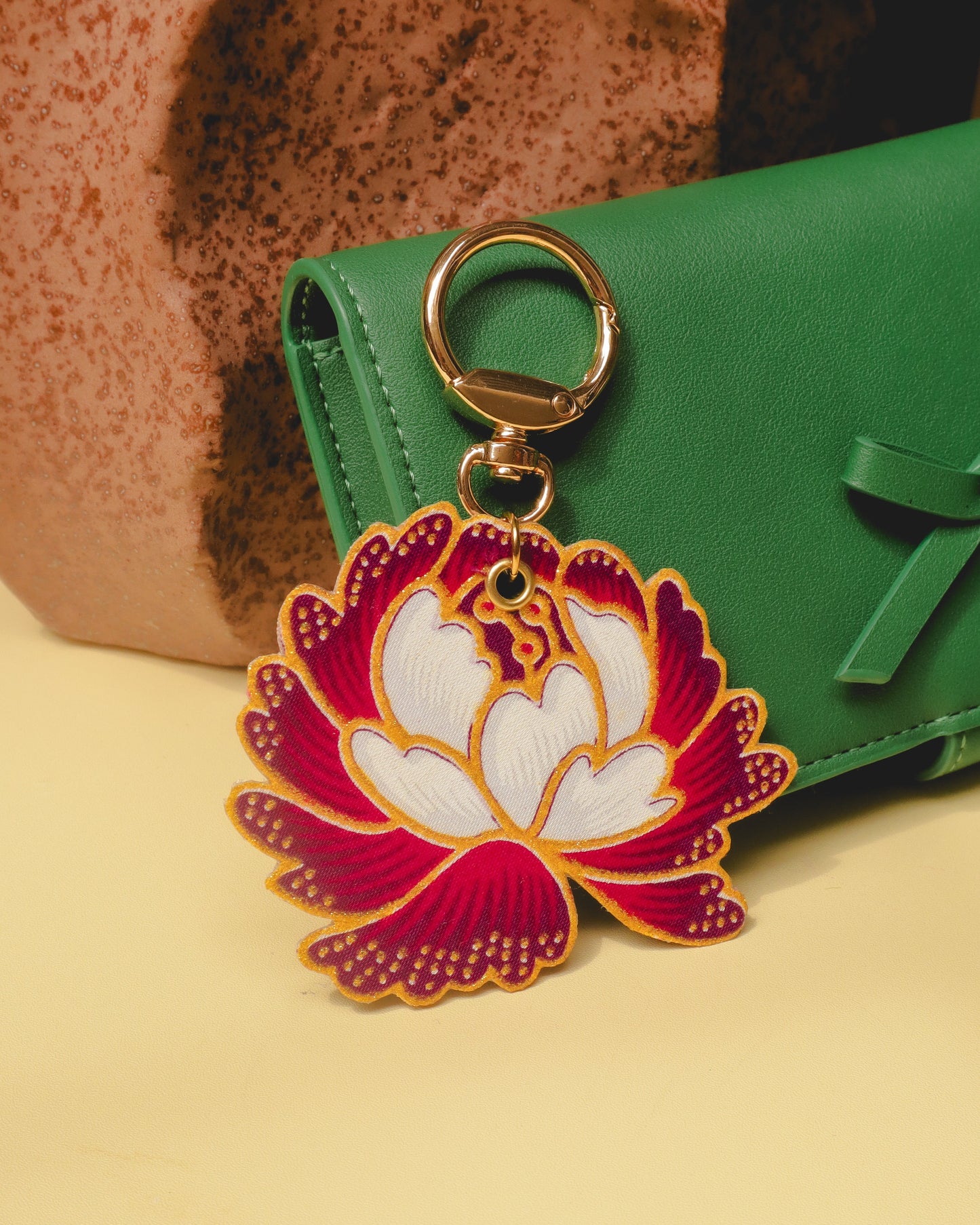 Fiery Batik Bag Charm