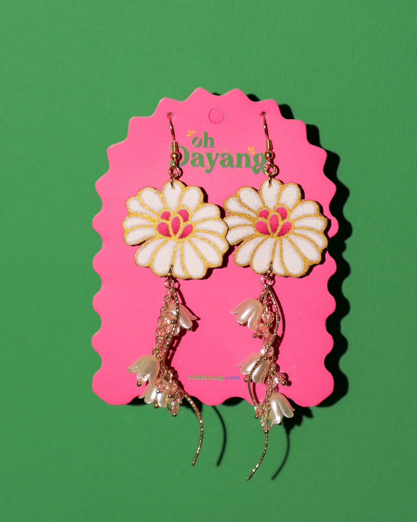 Kasih Dangle Batik Hook Earrings