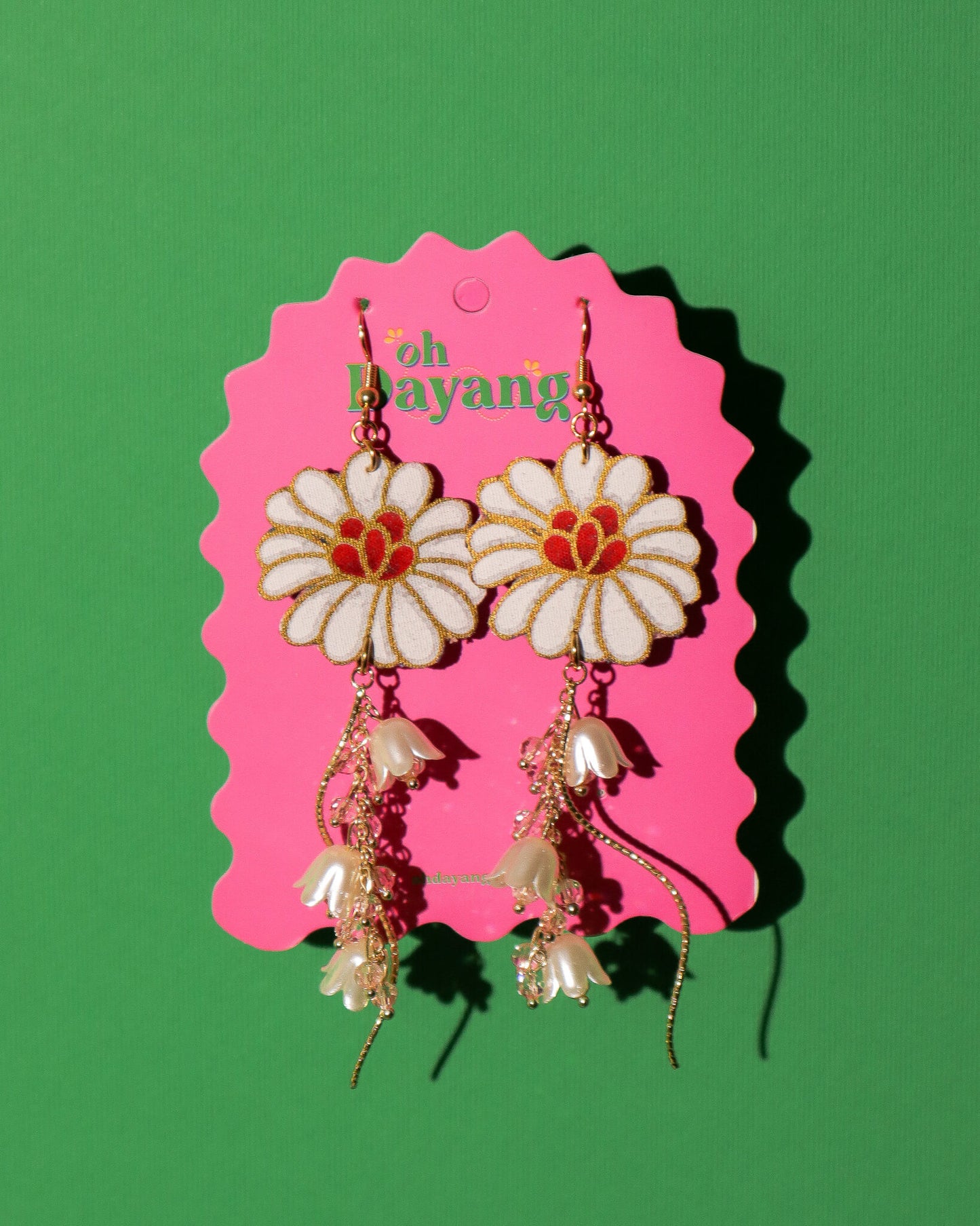 Kasih Dangle Batik Hook Earrings