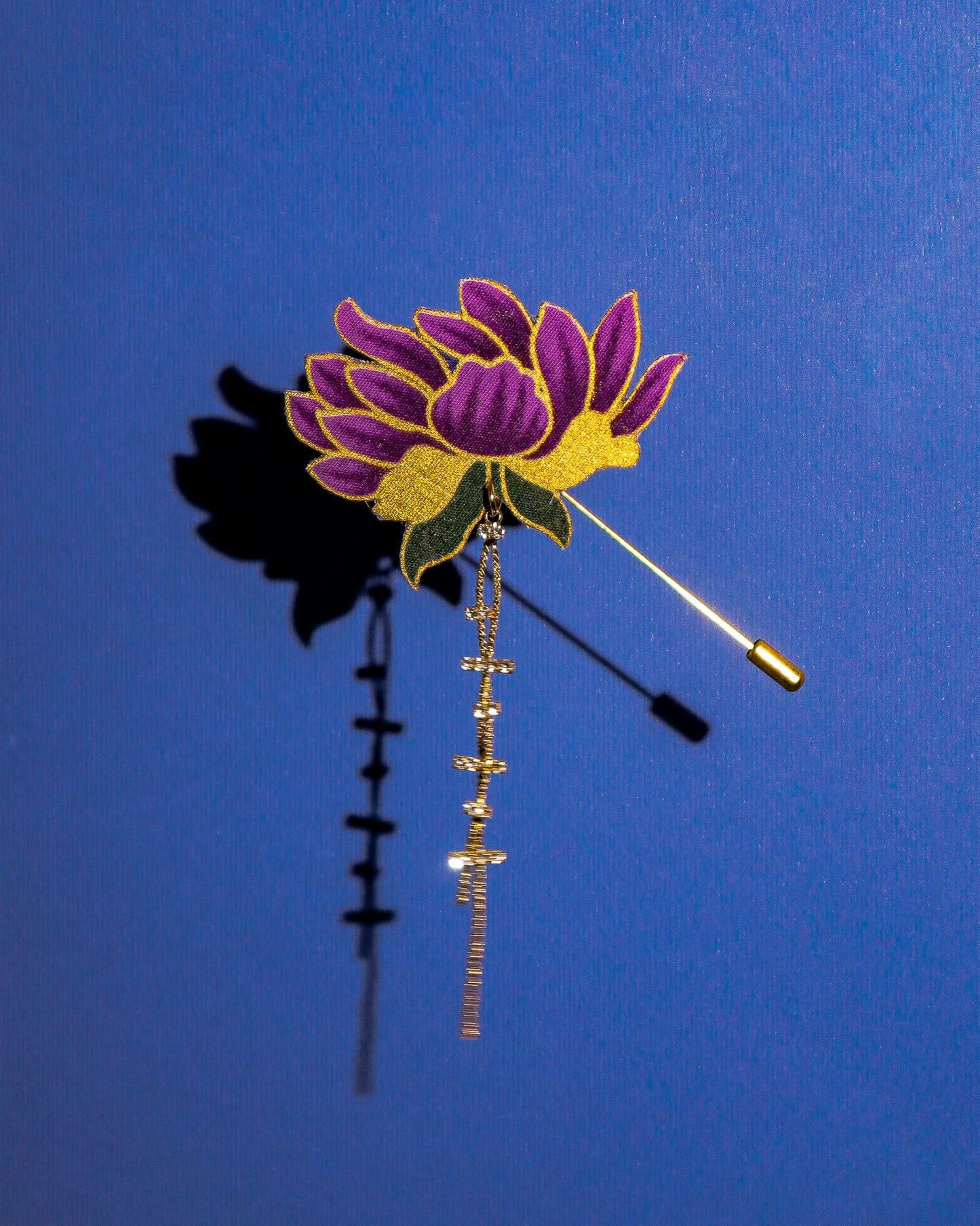 Lembayung Batik Dangling Lapel Pin
