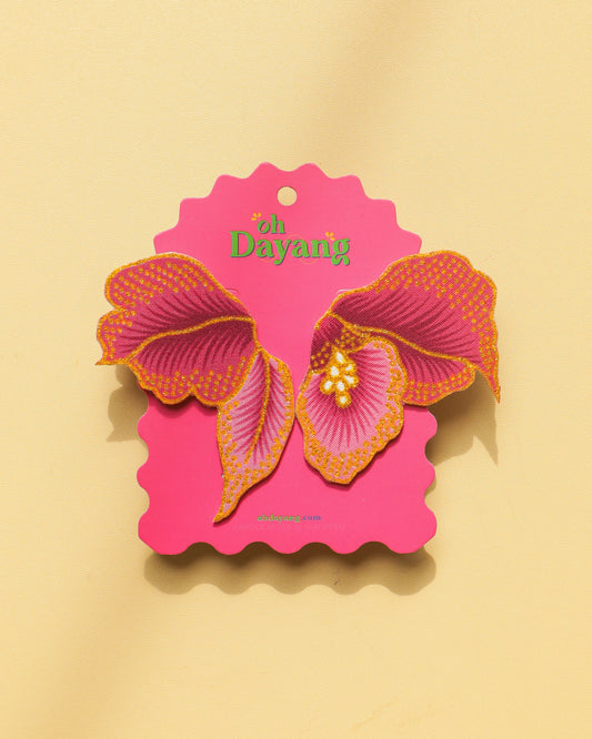 Orchid Wings Stud Earrings