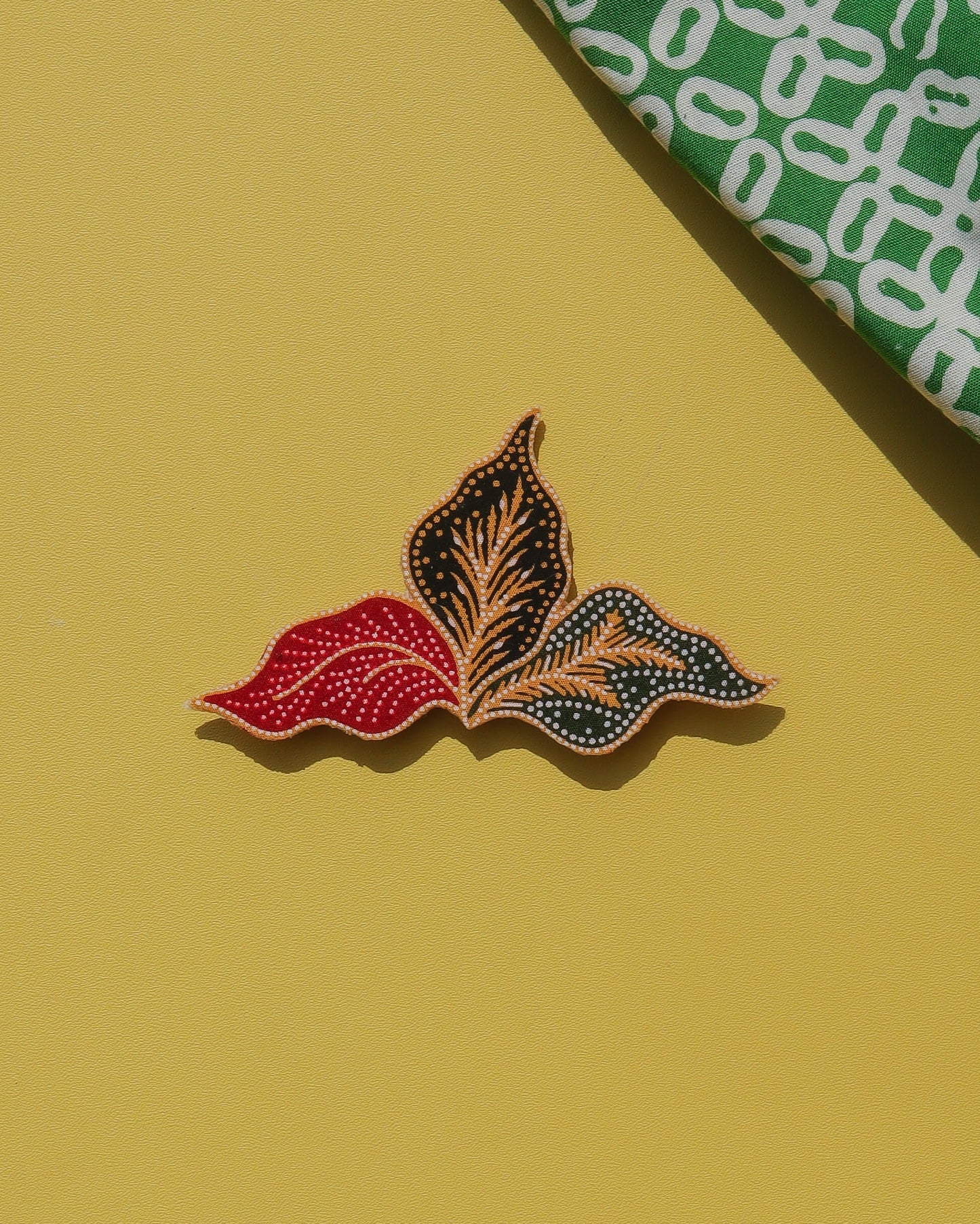 Jati Rona Batik Brooch