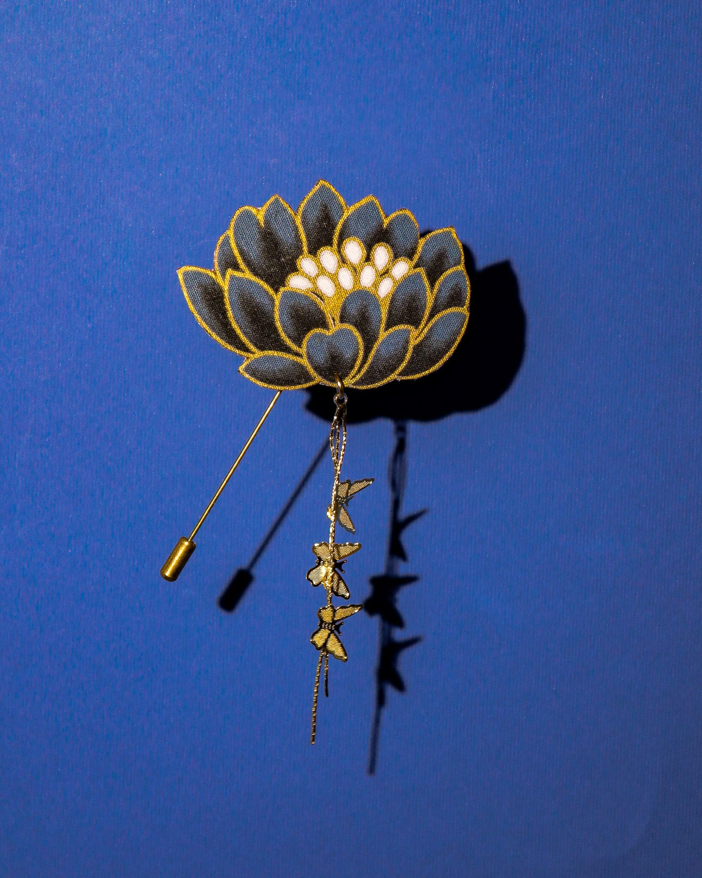 Lotusia Batik Dangling Lapel Pin