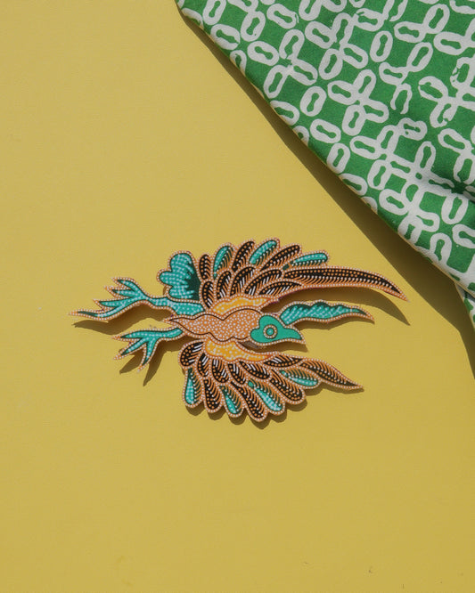 Mergastua Batik Brooch