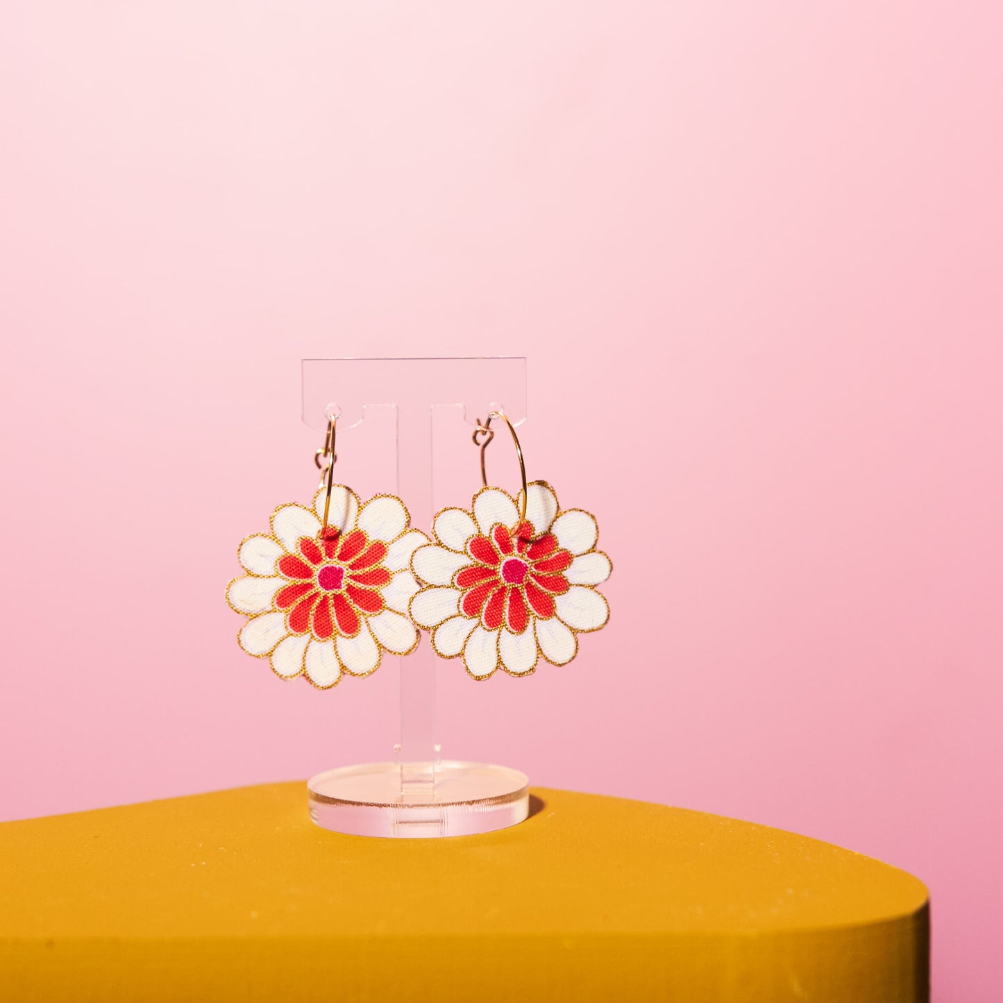 Blossom Batik Hoop Earrings