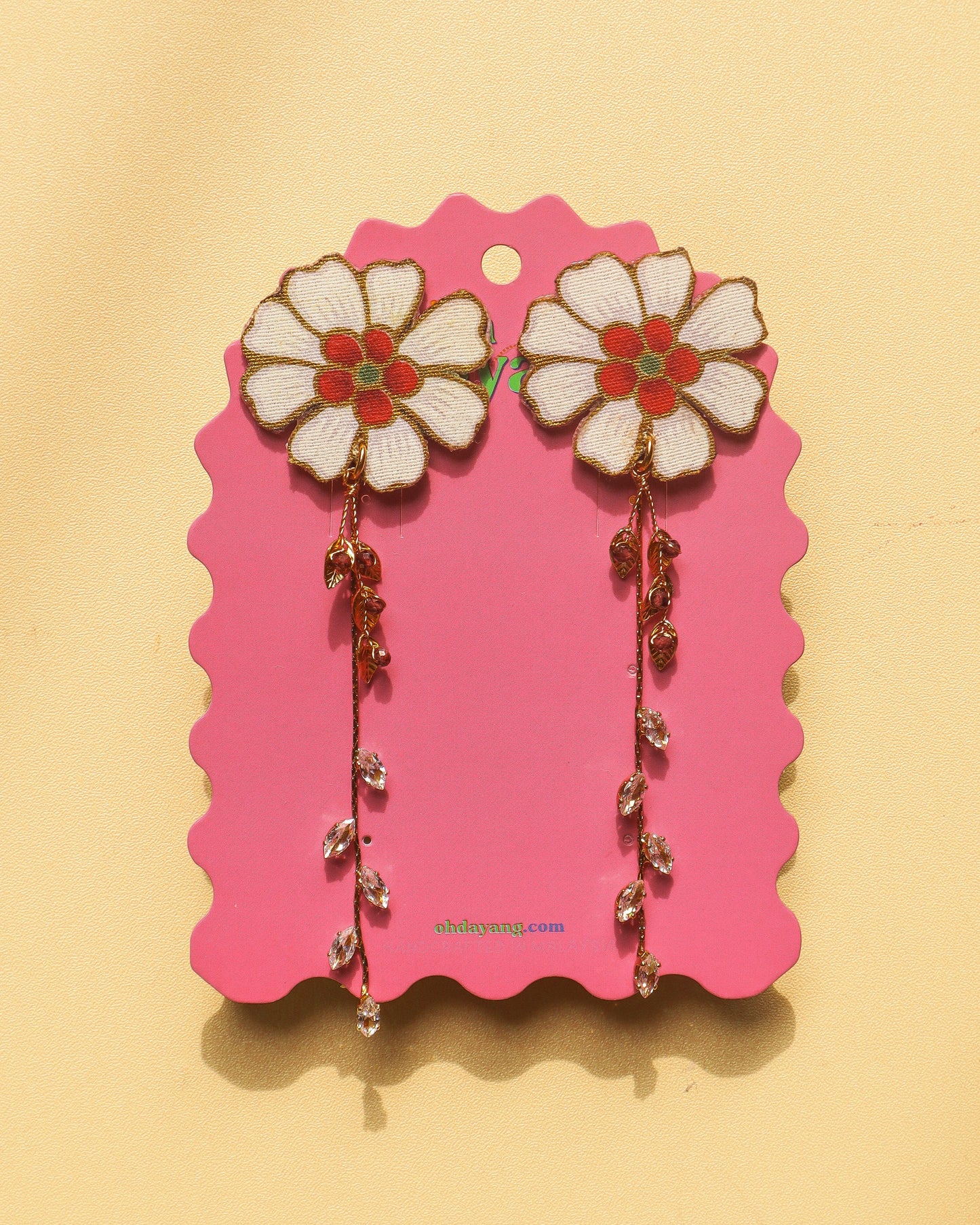 Puteh Dangle Stud Earrings