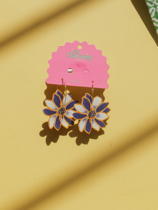 Rona Batik Hoop Earrings