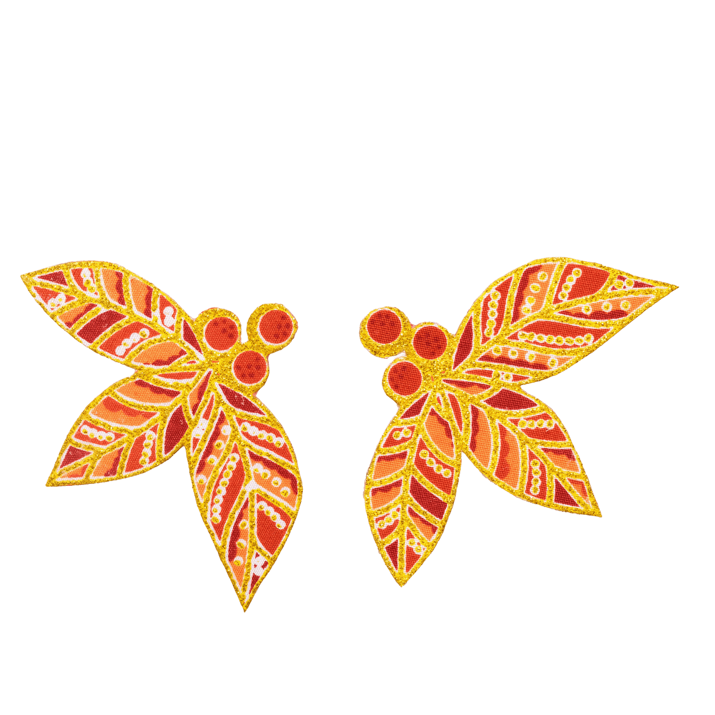 Luruh Emas Batik Stud Earrings