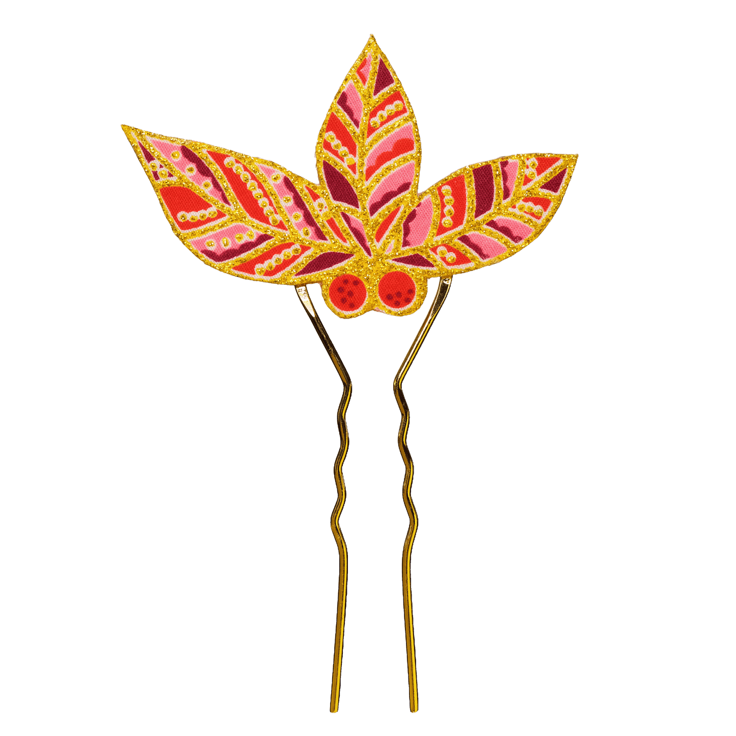 Luruh Emas Batik Hair Comb Pin