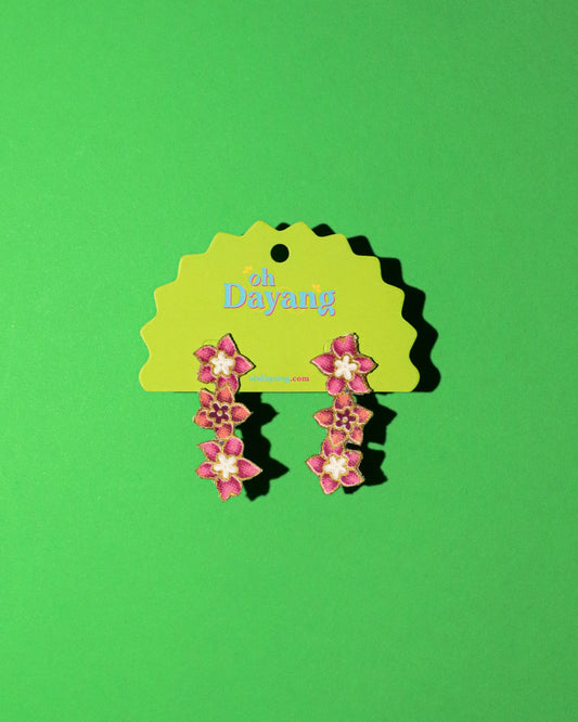 Bloom Drops Batik Stud Earrings