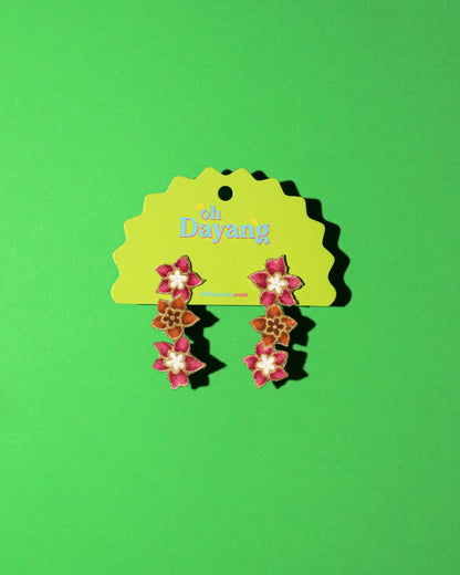 Bloom Drops Batik Stud Earrings