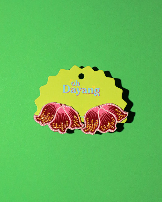 Little Wings Batik Stud Earrings