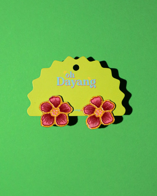 Baby Blooms Batik Stud Earrings