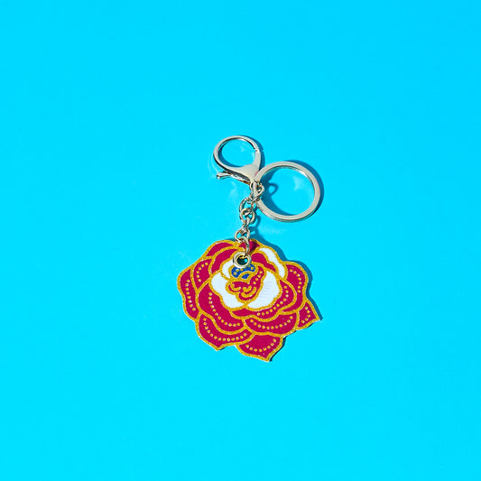 Mawar Sari Small Batik Keychain