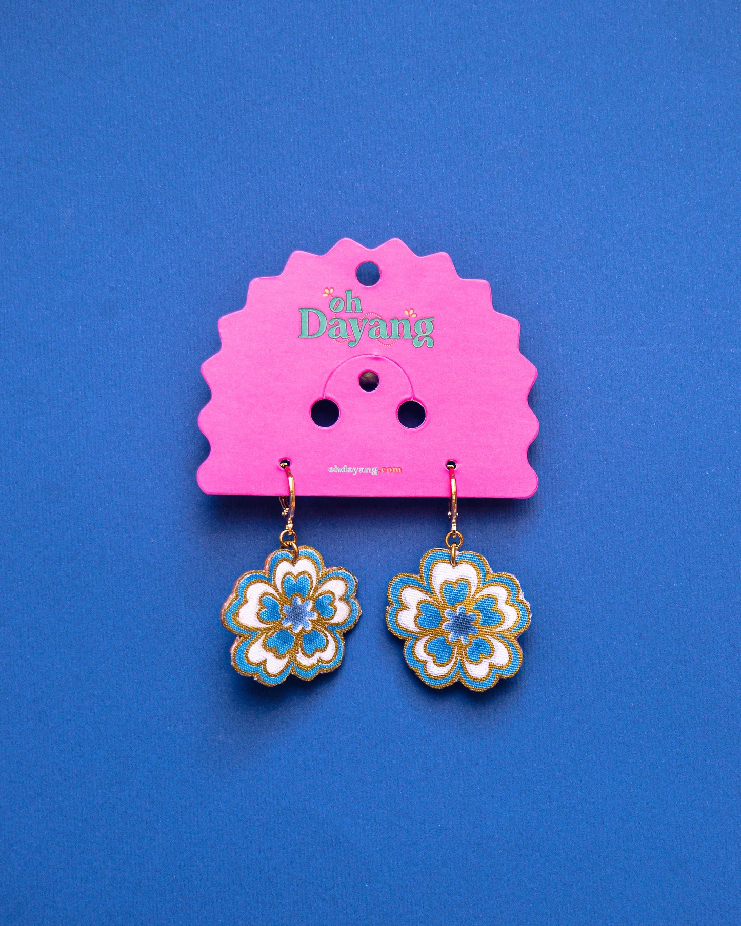 Baby Blooms - Batik Huggies Earring