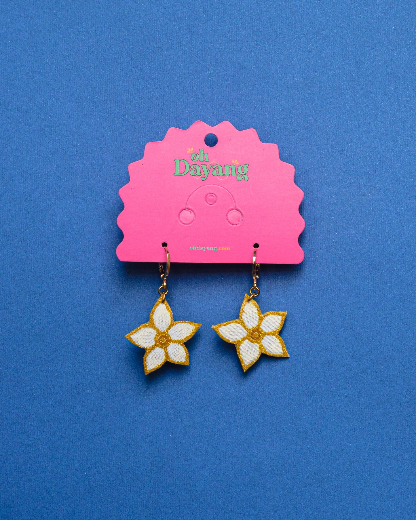 Baby Blooms - Batik Huggies Earring