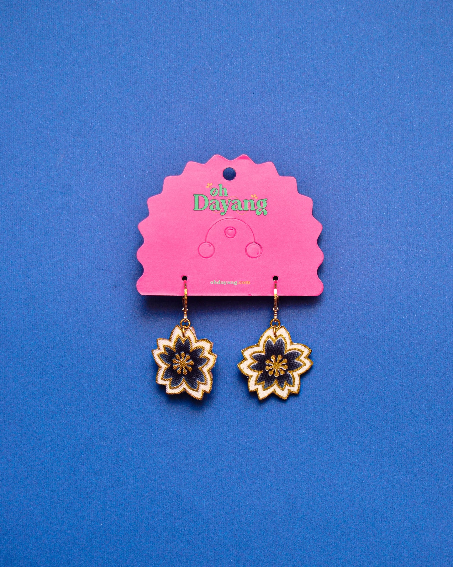 Baby Blooms - Batik Huggies Earring