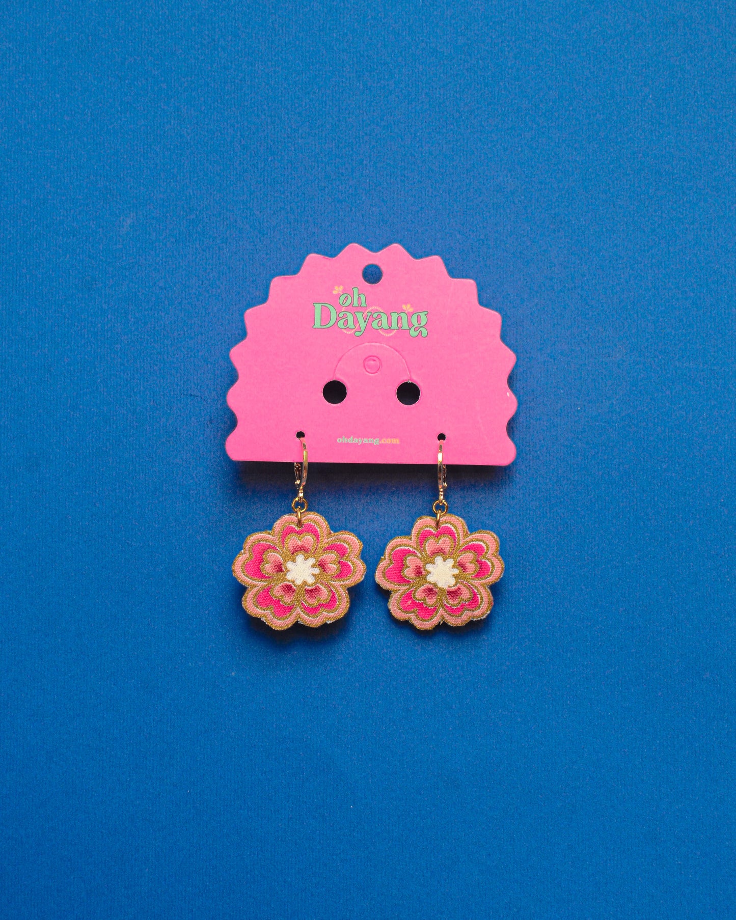 Baby Blooms - Batik Huggies Earring
