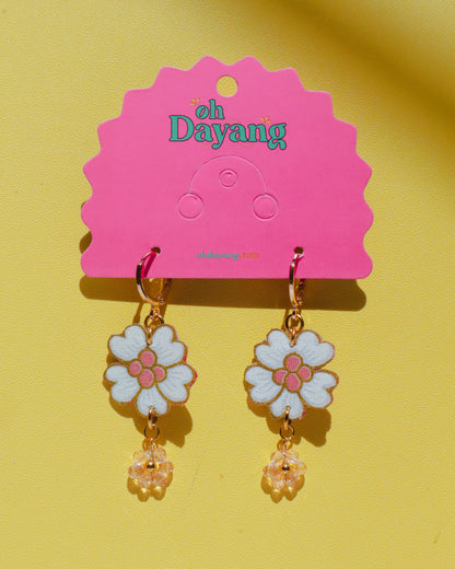 Baby Blooms - Batik Huggies Earring