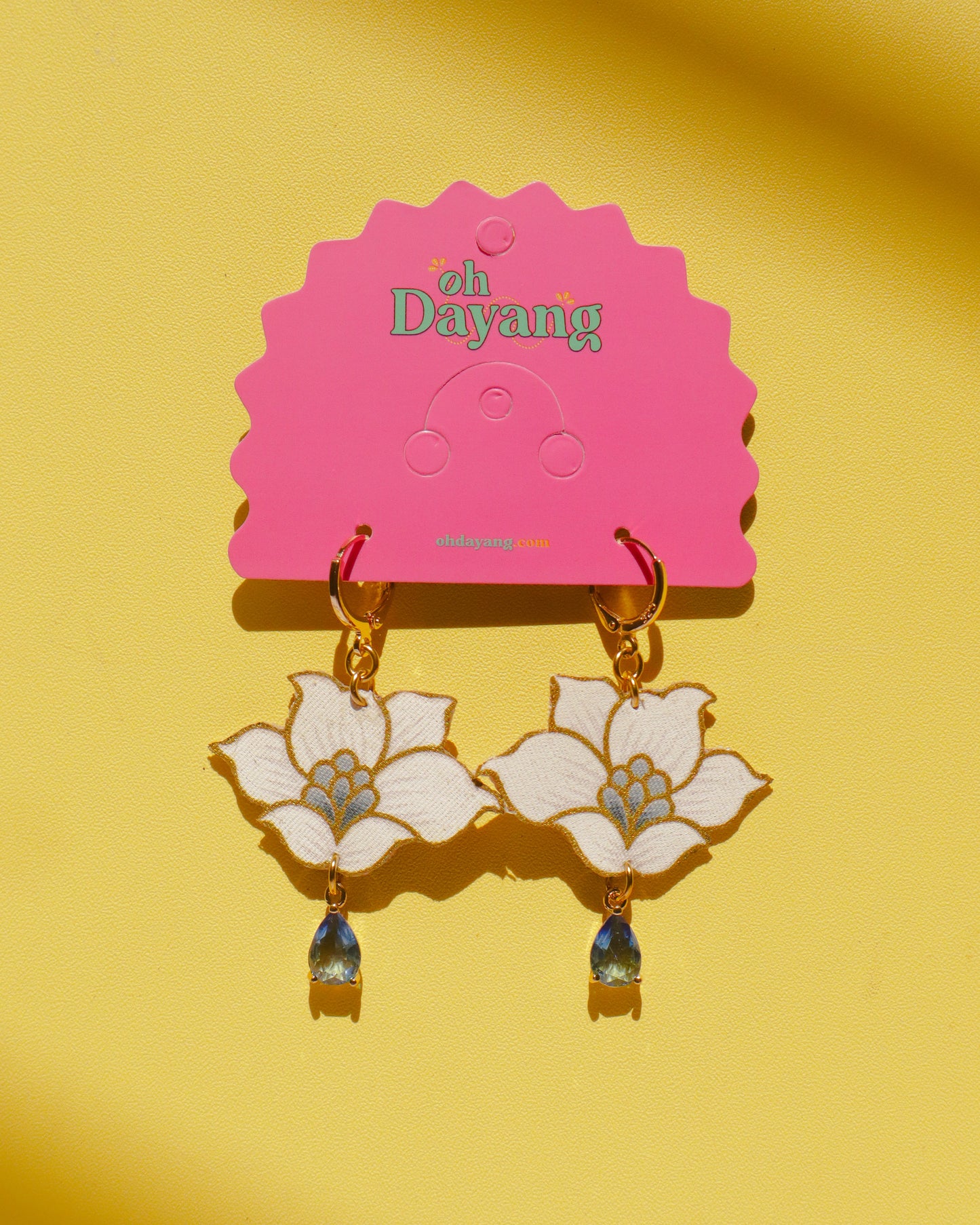Baby Blooms - Batik Huggies Earring