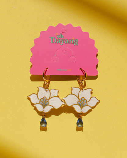 Baby Blooms - Batik Huggies Earring