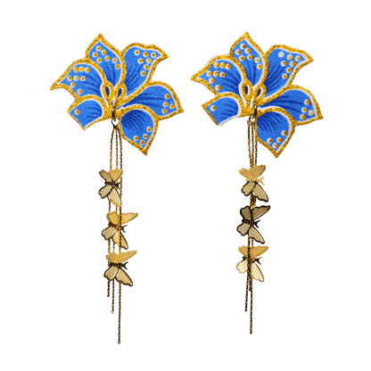 Seri Bunga Dangle Batik Earrings