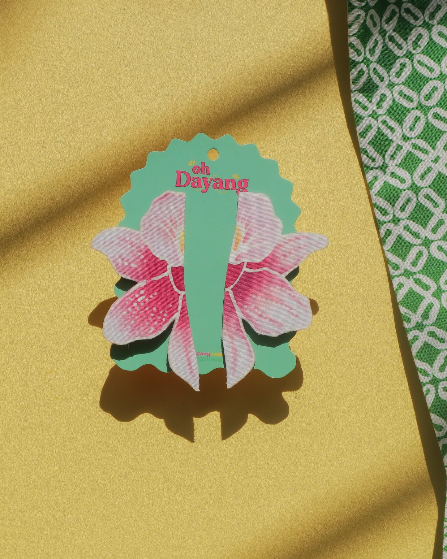 Anggerik Senja Batik Stud Earrings