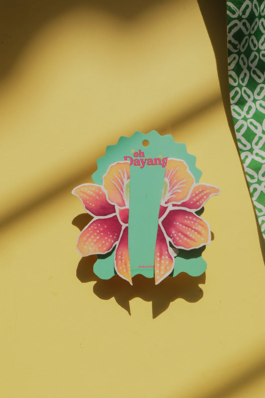 Anggerik Senja Batik Stud Earrings