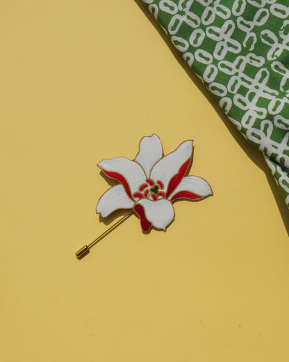 Anggun Puspita Batik Lapel Pin