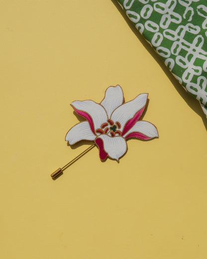 Anggun Puspita Batik Lapel Pin