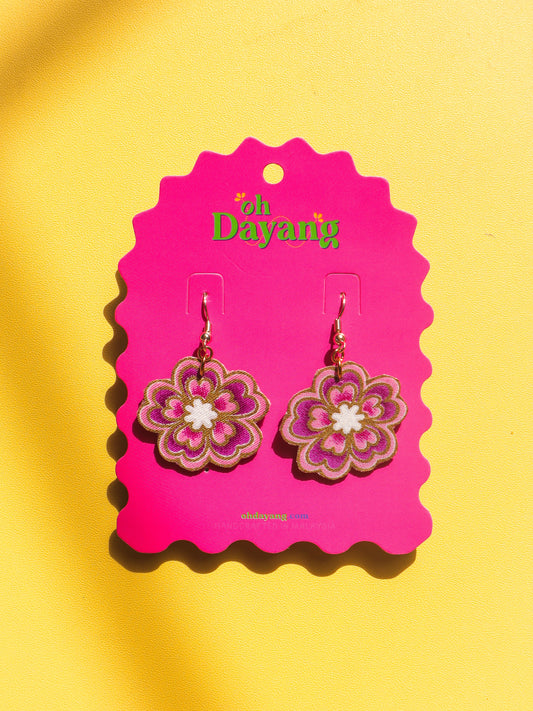 Bubblegum Blooms Hook Earrings