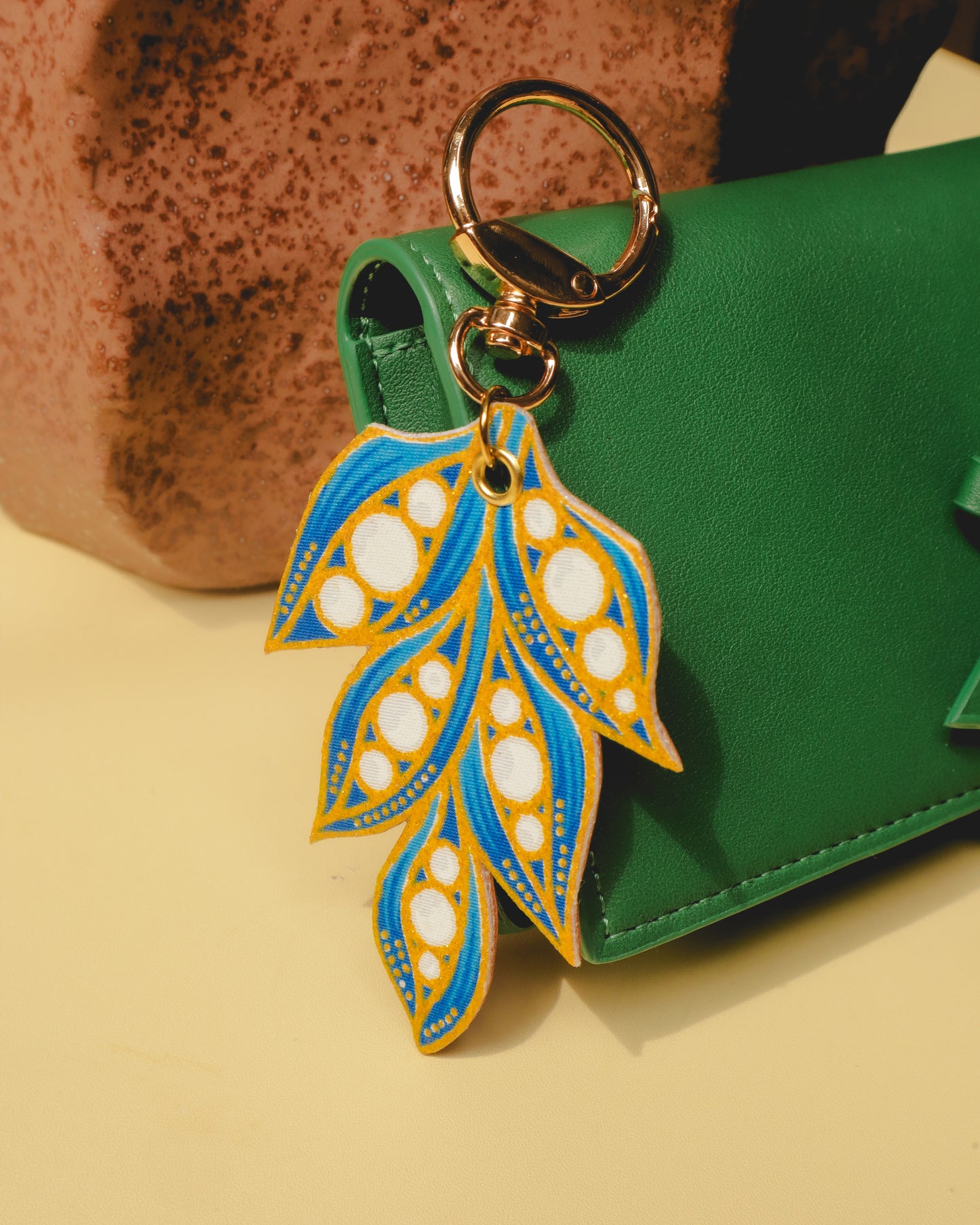 Cascadia Small Batik Bag Charm