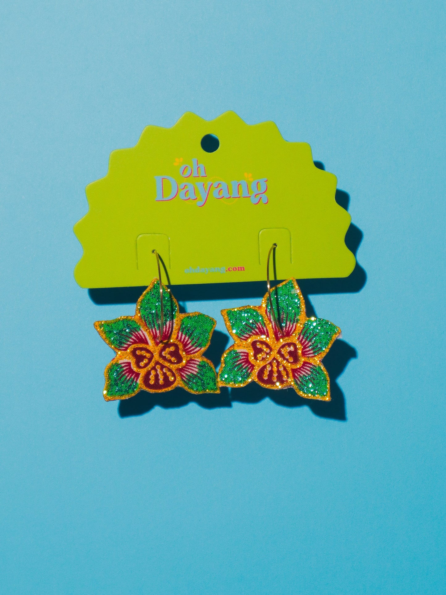 Celeste Batik Hoop Earrings