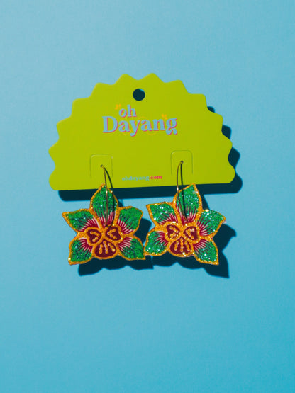 Celeste Batik Hoop Earrings