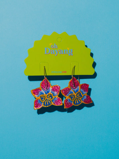 Celeste Batik Hoop Earrings