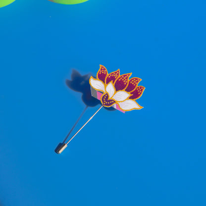 Putri Bunga Batik Lapel Pin