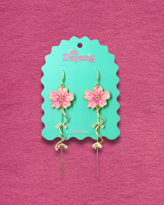 Dian Dangle Batik Hook Earrings