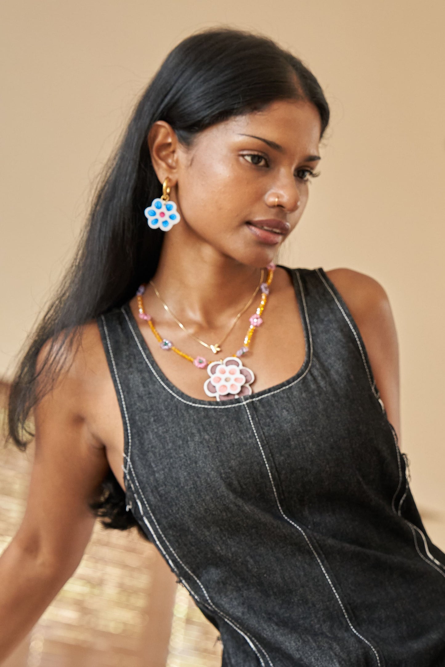 Hana Beaded Fidget Necklace