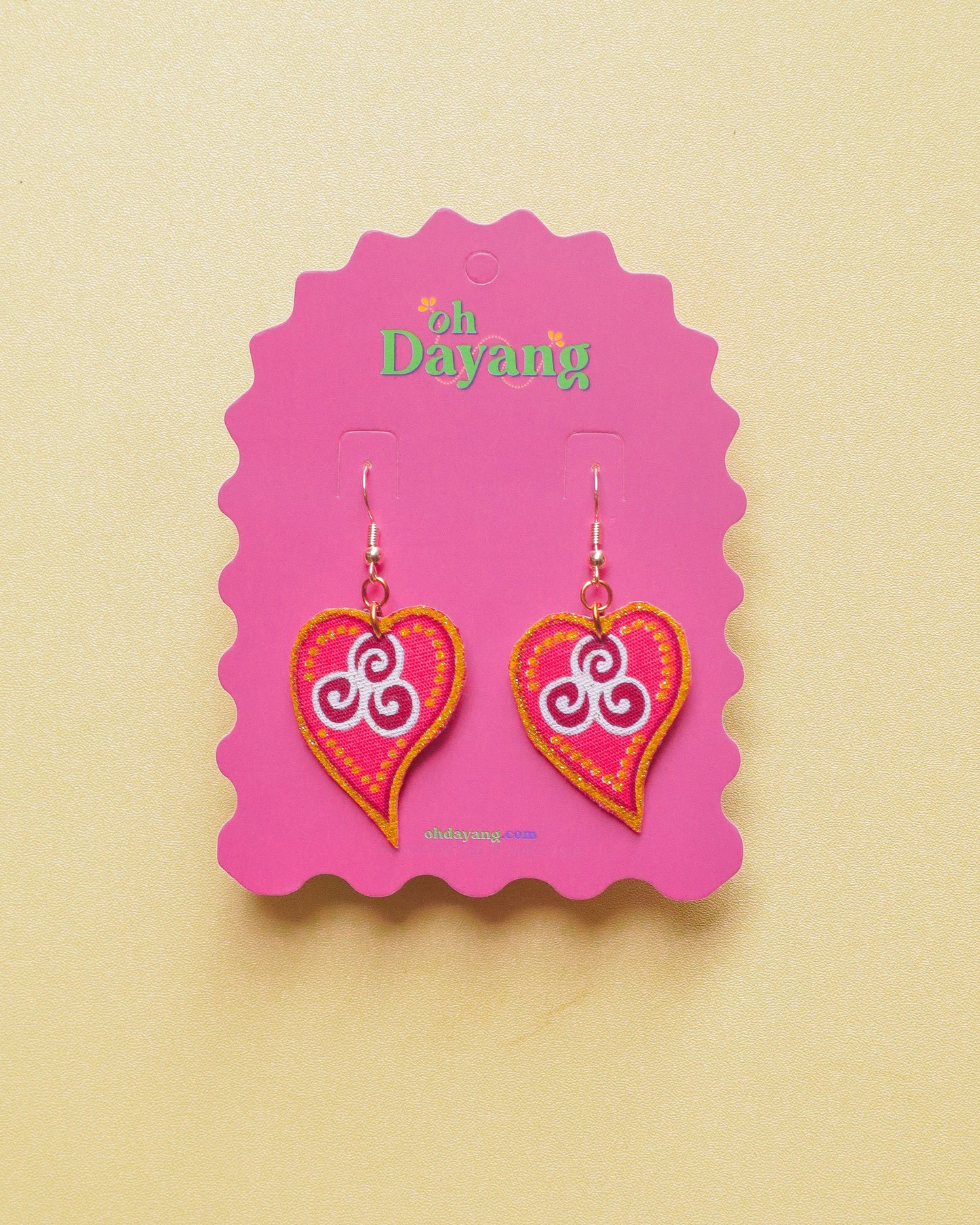 Daun Jambu Hook Earrings