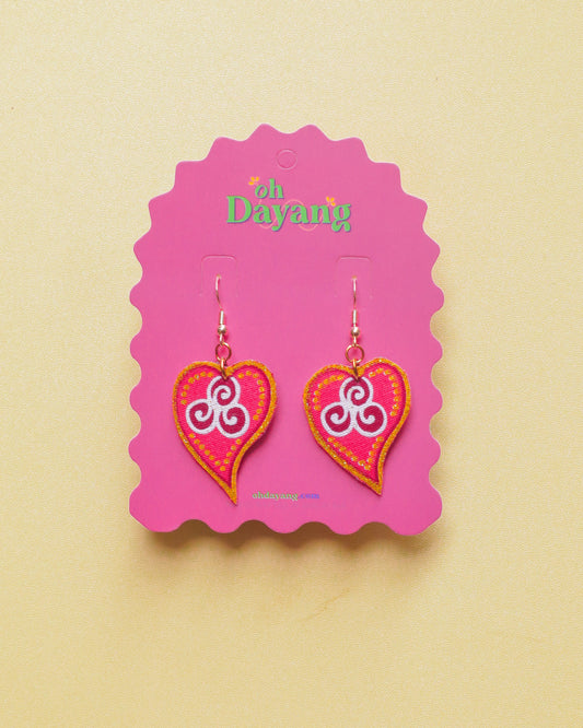 Daun Jambu Hook Earrings