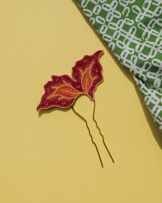 Dedaun Arjuna Batik Hair Pin