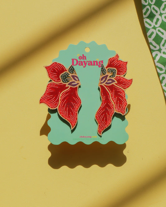 Elora Batik Stud Earrings