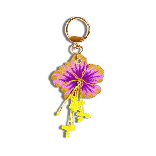 Hibiscus Flare Batik Bag Charms