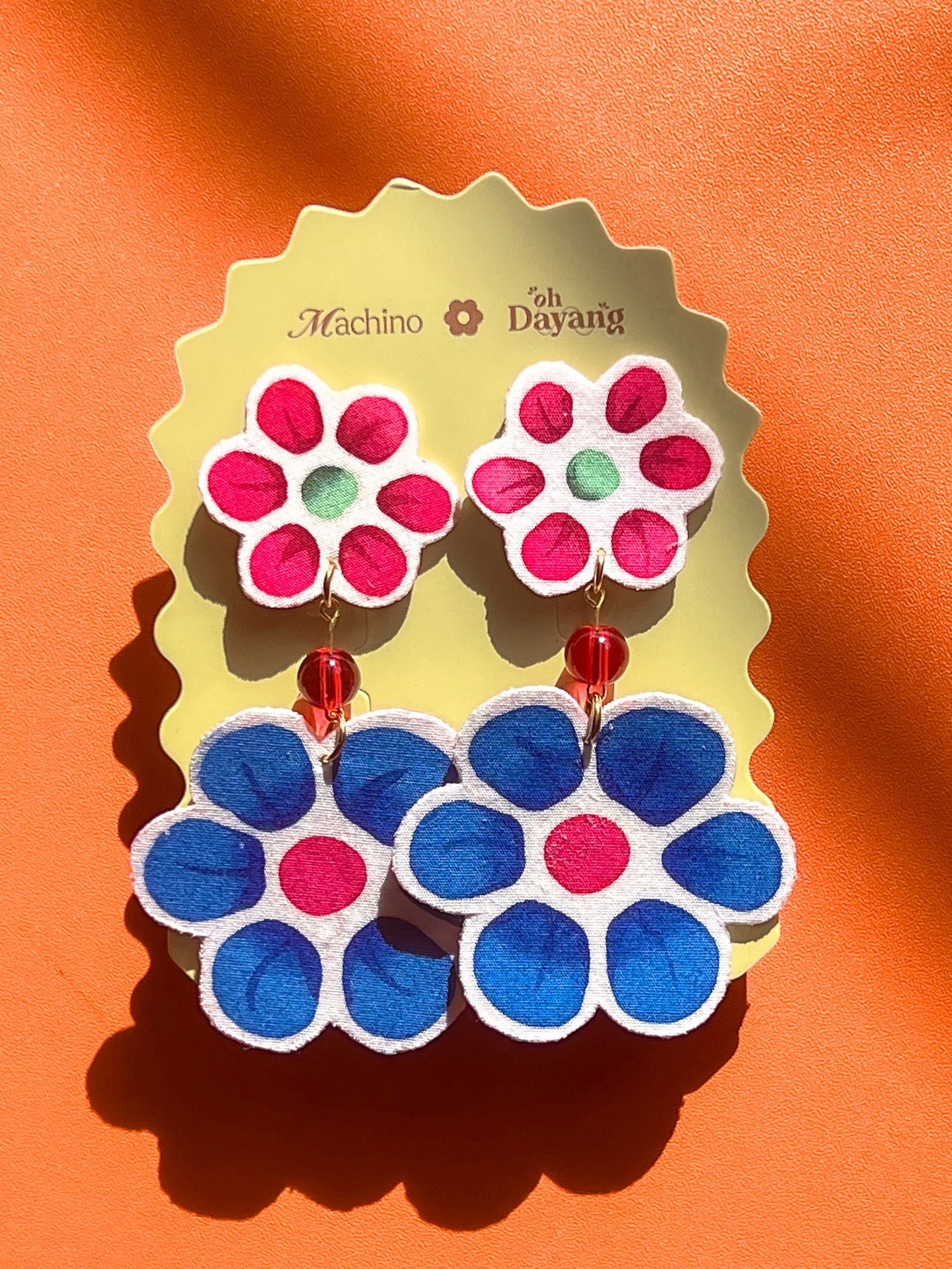 Hana Double Drop Stud Earrings